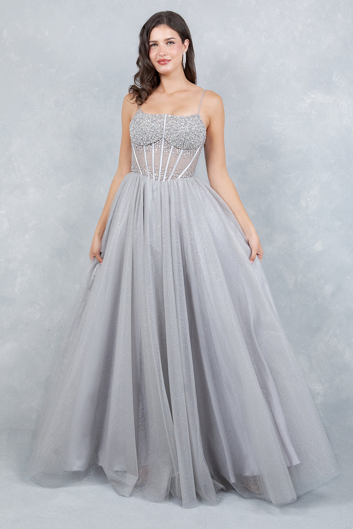 Sleeveless A-line Gown by Cinderella Couture 8459J