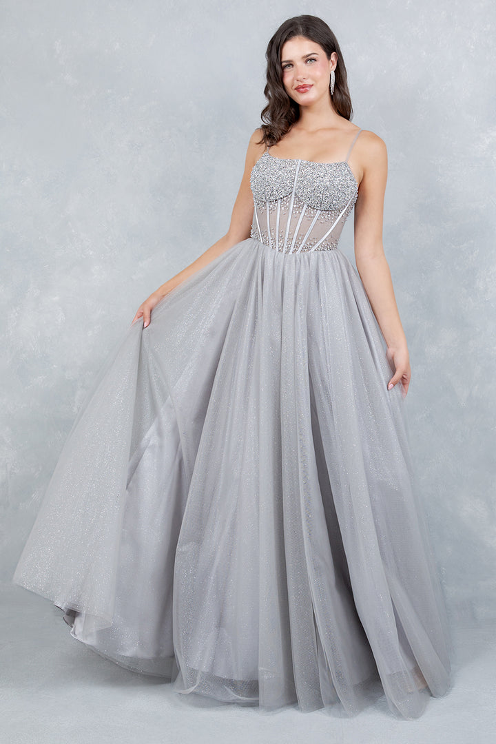 Sleeveless A-line Gown by Cinderella Couture 8459J