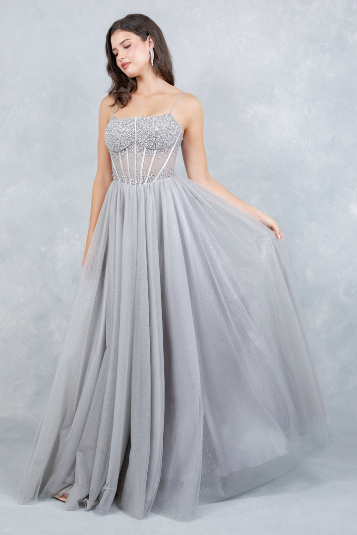 Sleeveless A-line Gown by Cinderella Couture 8459J