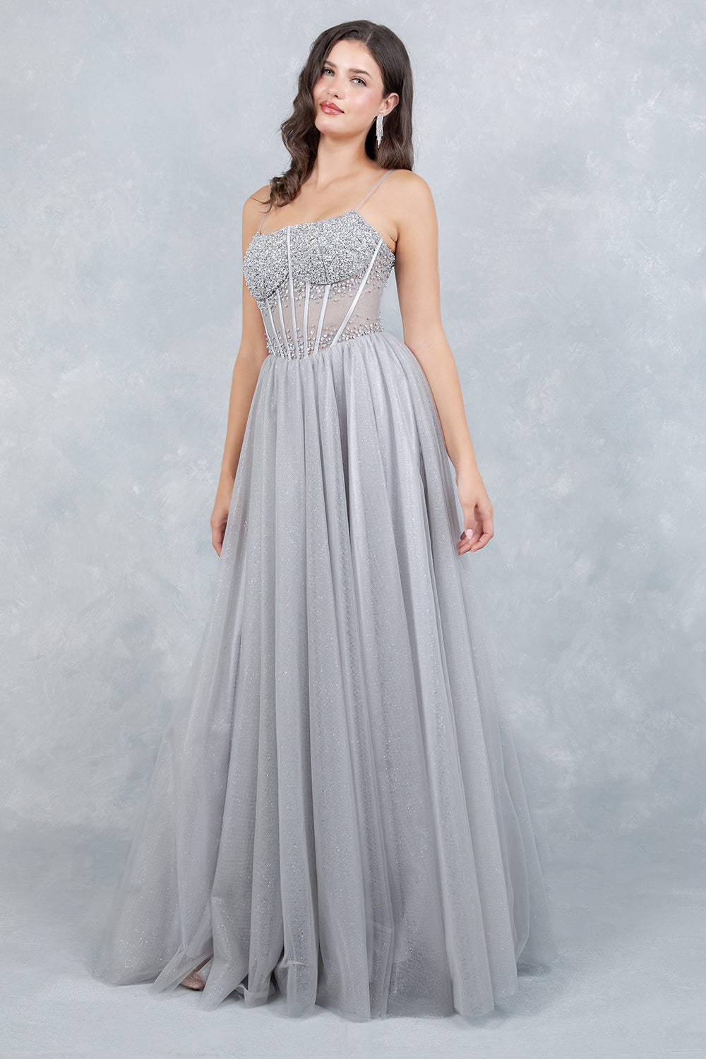 Sleeveless A-line Gown by Cinderella Couture 8459J