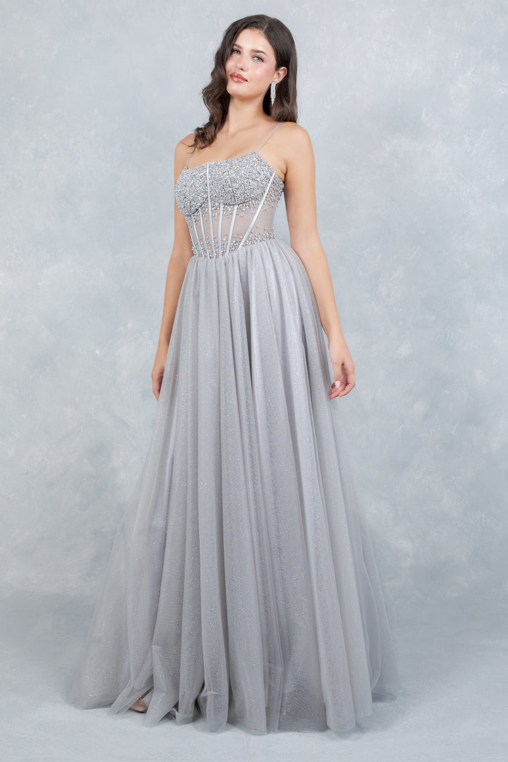 Sleeveless A-line Gown by Cinderella Couture 8459J