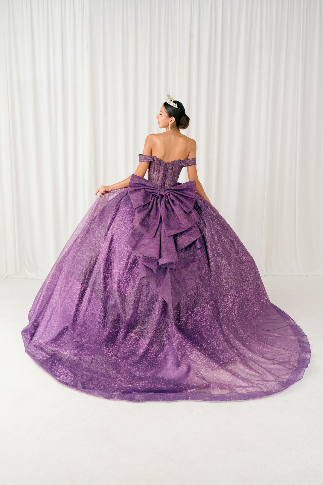Off Shoulder Ball Gown by Cinderella Couture 8460JQ