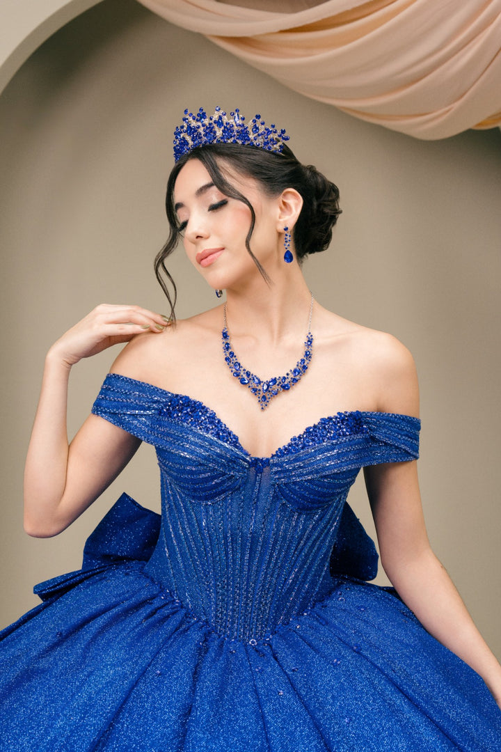 Off Shoulder Ball Gown by Cinderella Couture 8460JQ