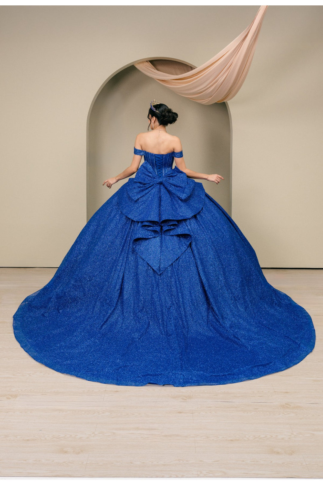 Off Shoulder Ball Gown by Cinderella Couture 8460JQ