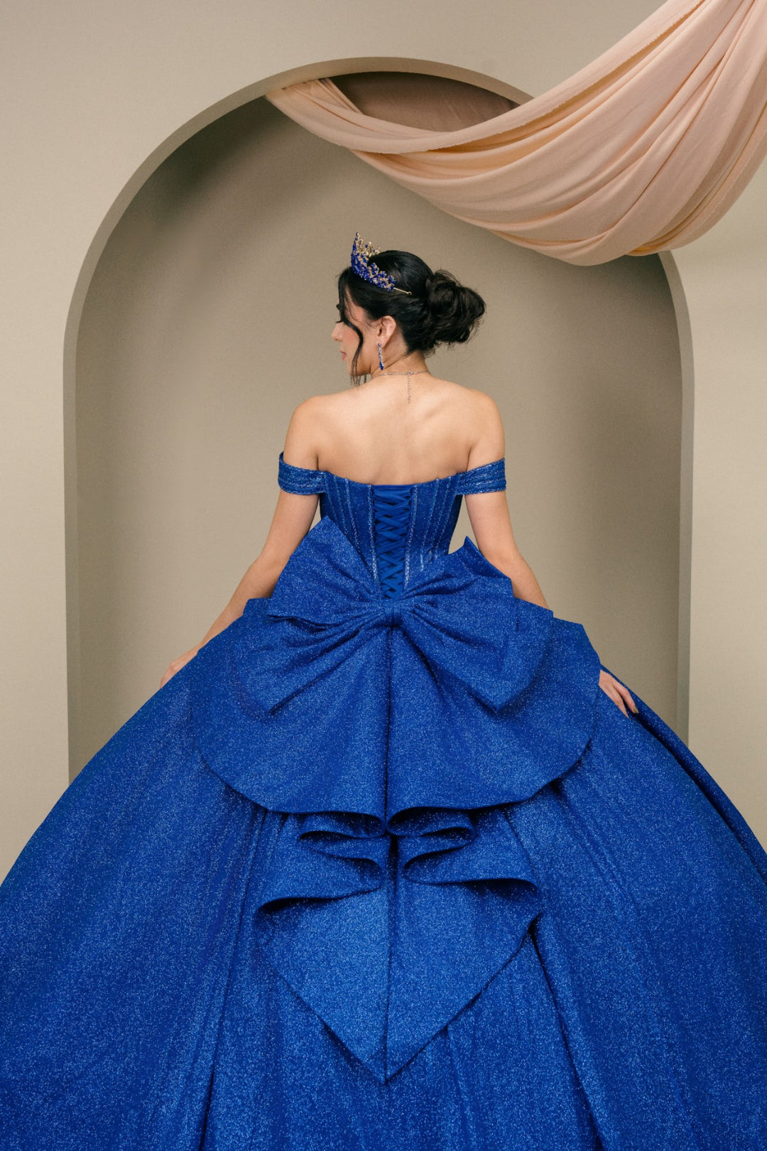 Off Shoulder Ball Gown by Cinderella Couture 8460JQ