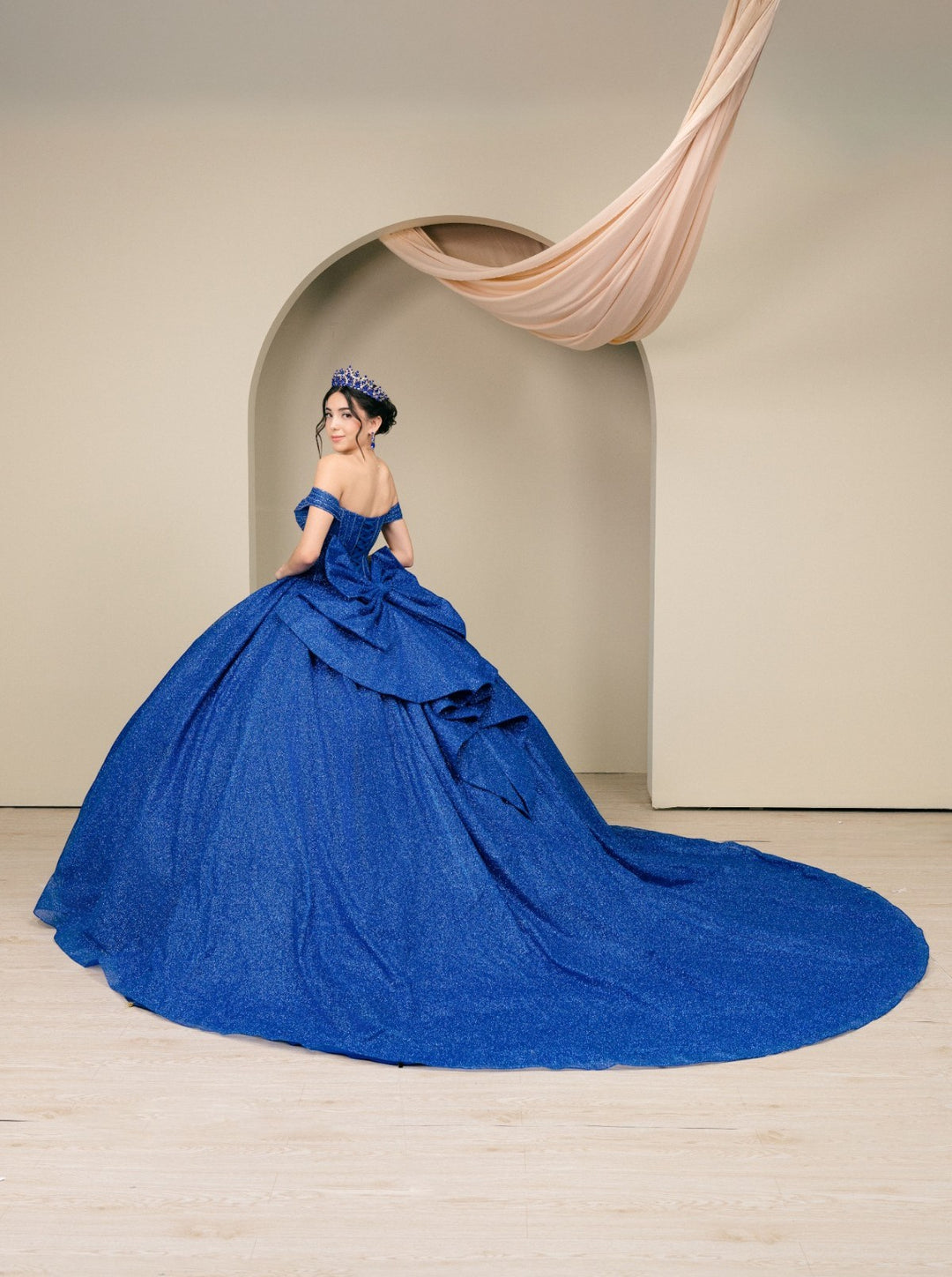 Off Shoulder Ball Gown by Cinderella Couture 8460JQ