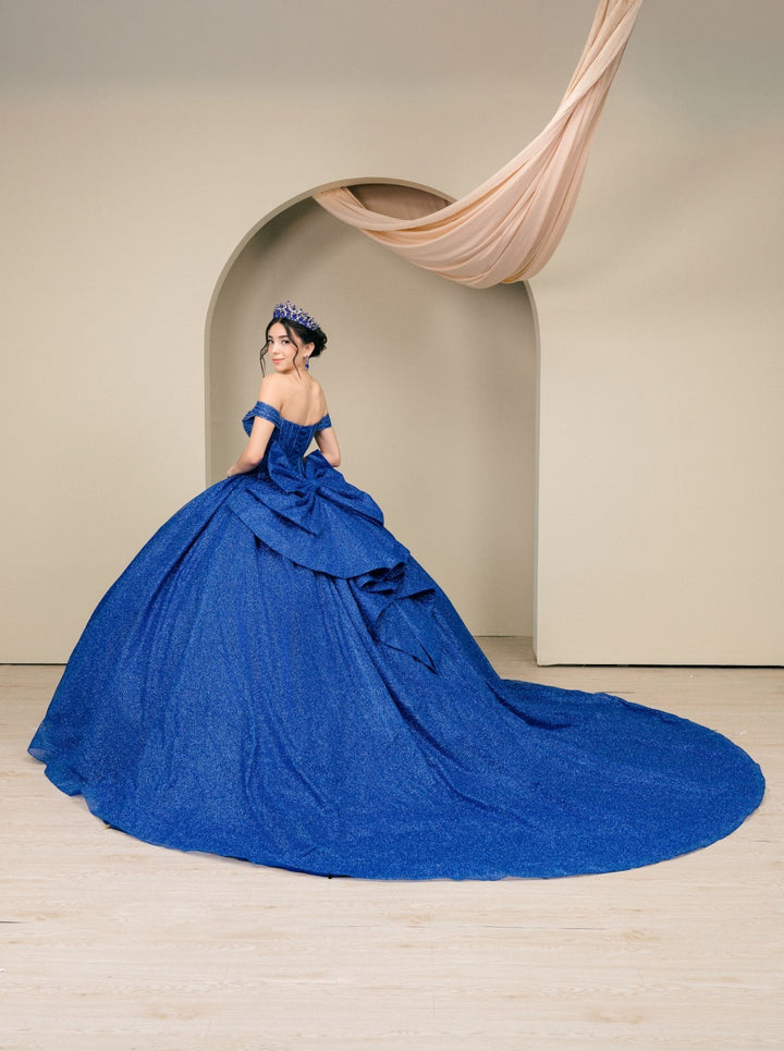 Off Shoulder Ball Gown by Cinderella Couture 8460JQ