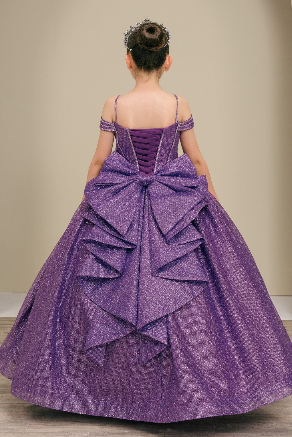 Girls Off Shoulder Gown by Cinderella Couture 8460