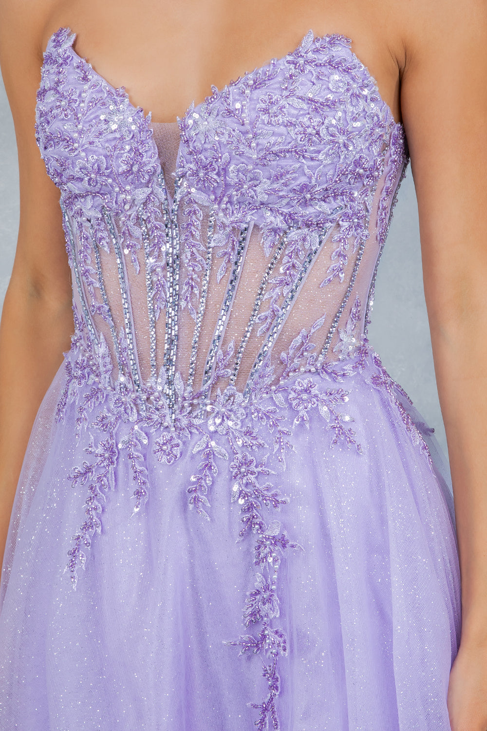 Strapless A-line Gown by Cinderella Couture 8476J