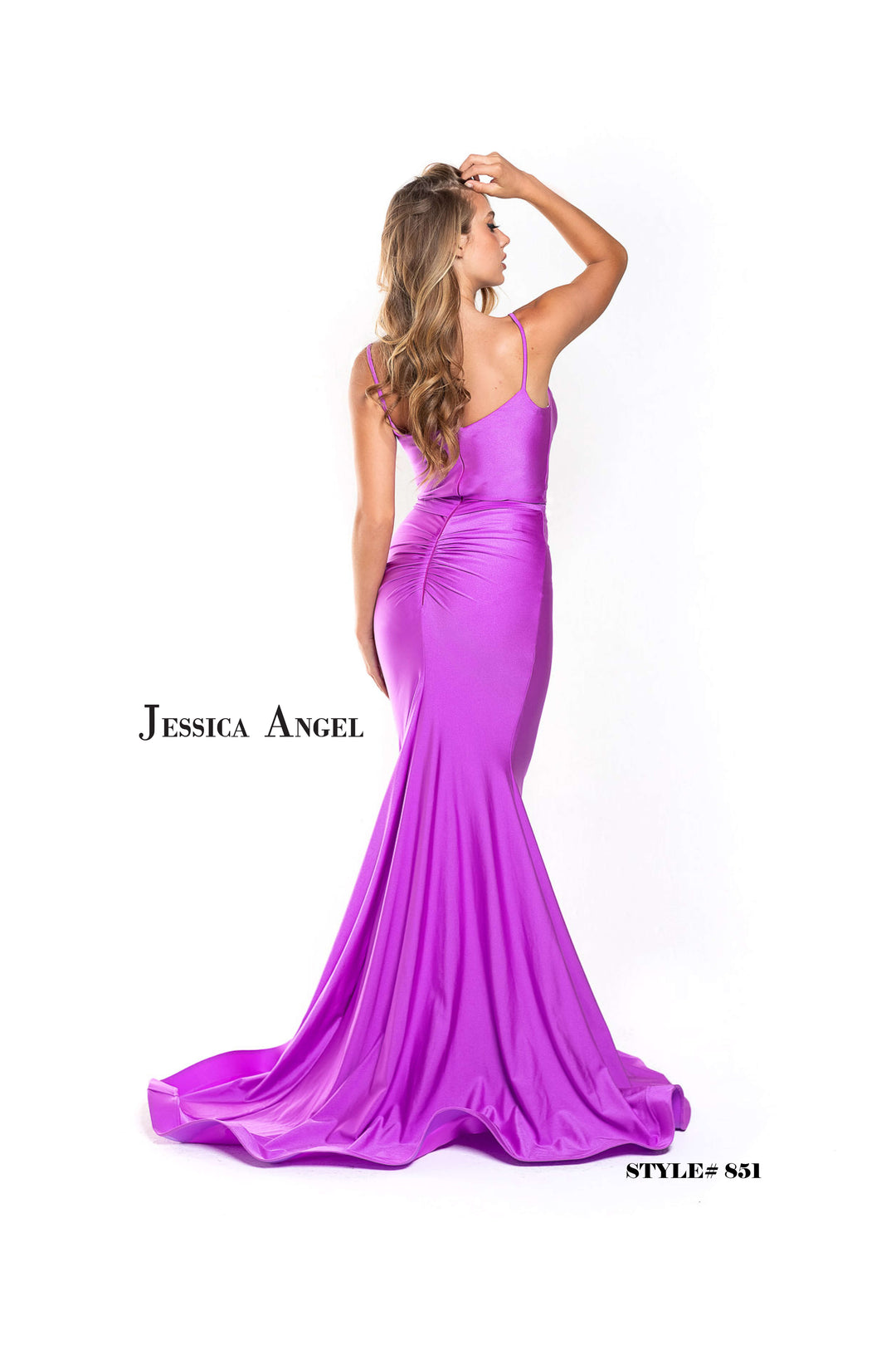 Jersey Fitted Sleeveless Gown by Jessica Angel 851