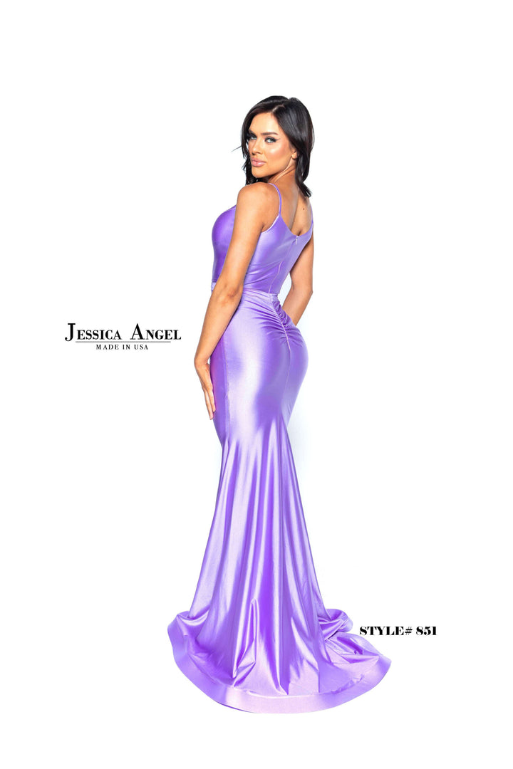 Jersey Fitted Sleeveless Gown by Jessica Angel 851