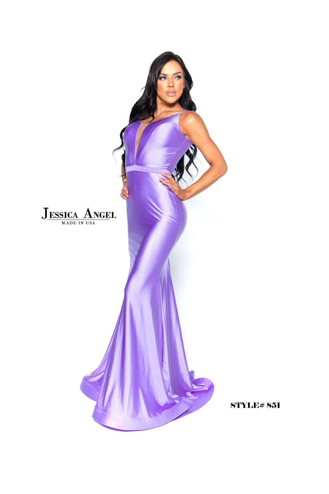 Jersey Fitted Sleeveless Gown by Jessica Angel 851