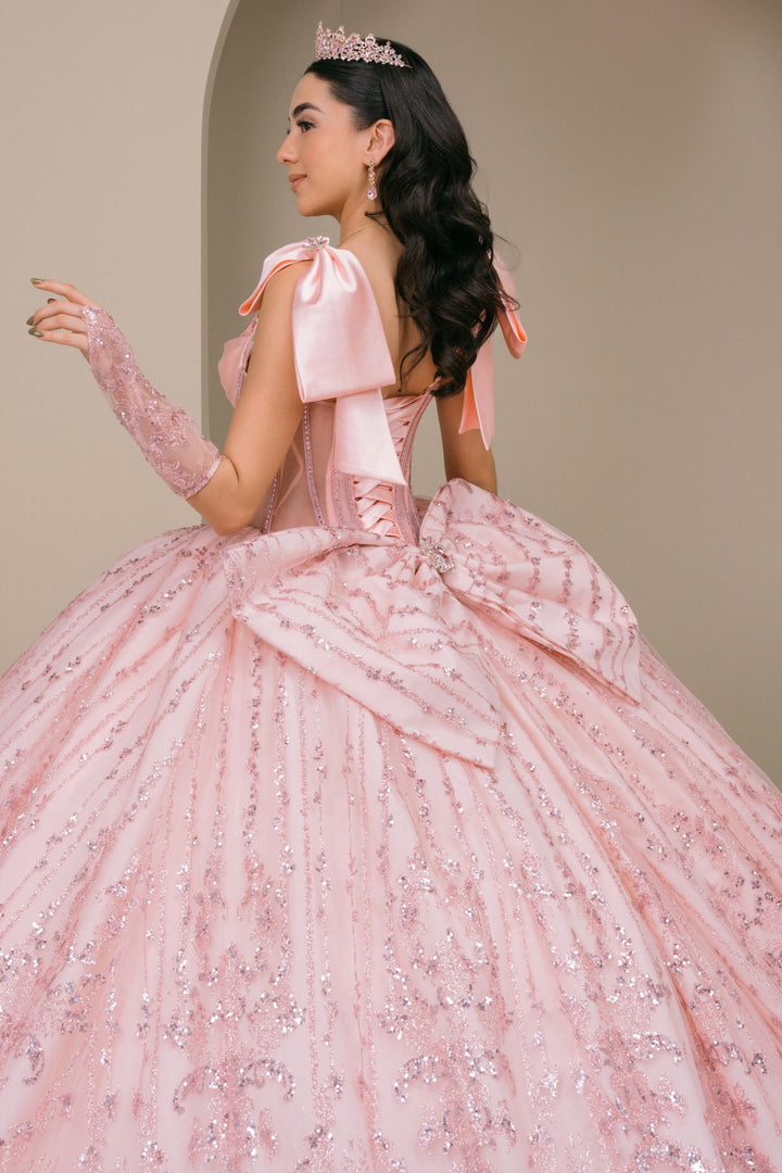 Sleeveless Bow Ball Gown by Cinderella Couture 8530JQ