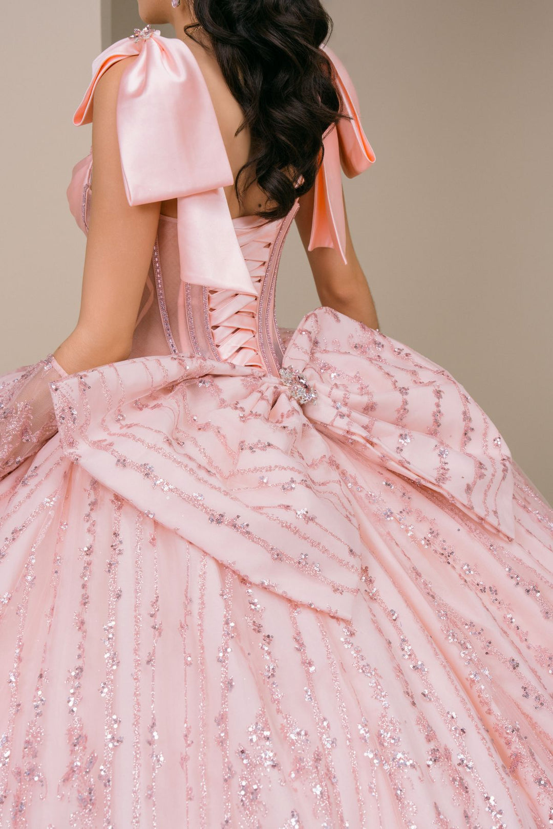 Sleeveless Bow Ball Gown by Cinderella Couture 8530JQ