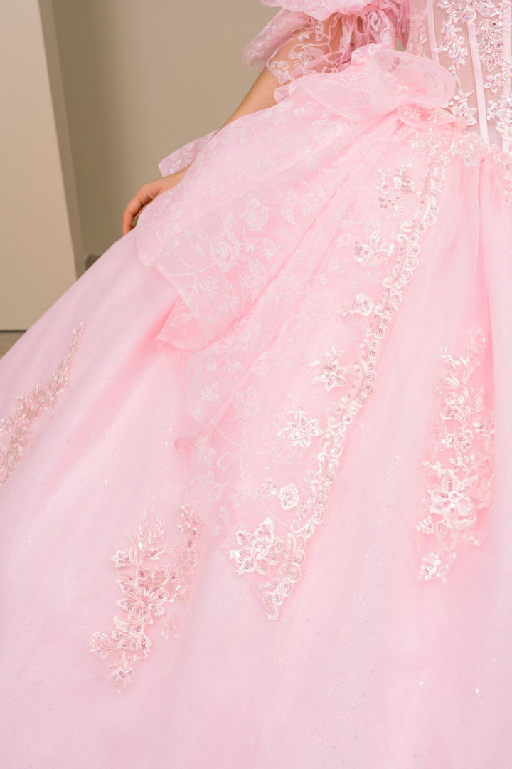 Lace Strapless Ball Gown by Cinderella Couture 8535JQ