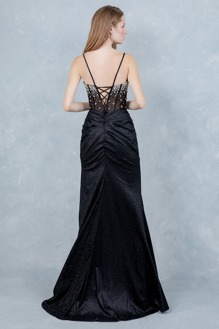 Glitter Sleeveless Gown by Cinderella Couture 8562J