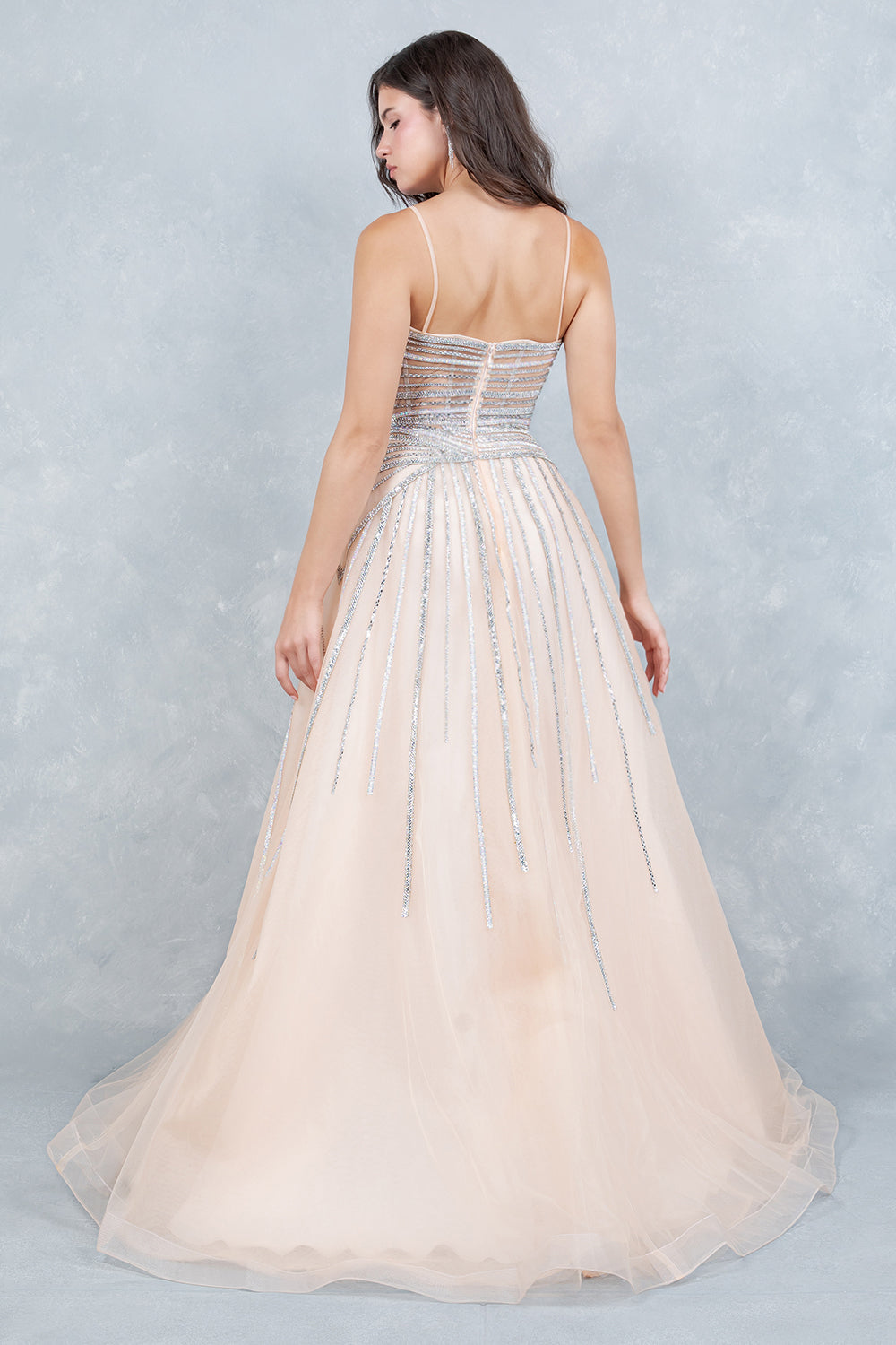 Sleeveless A-line Gown by Cinderella Couture 8569J