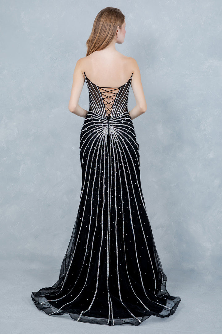 Strapless Column Gown by Cinderella Couture 8576J