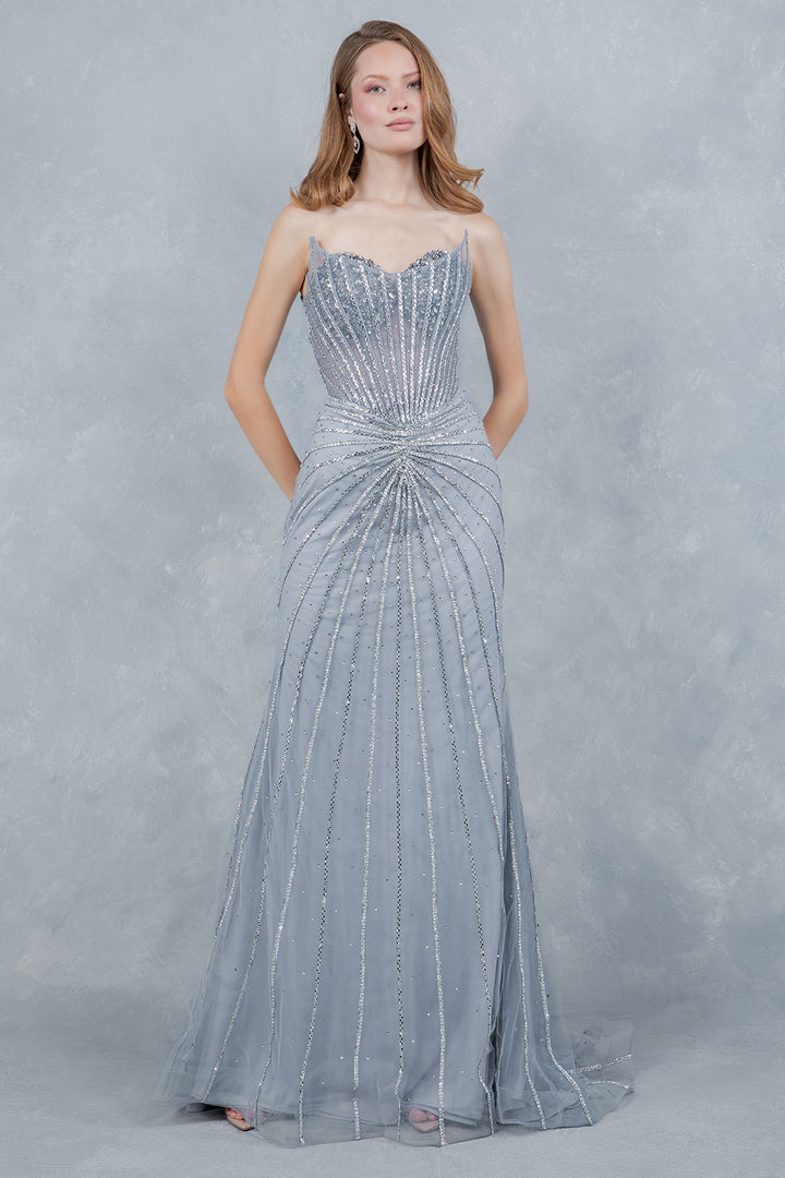 Strapless Column Gown by Cinderella Couture 8576J
