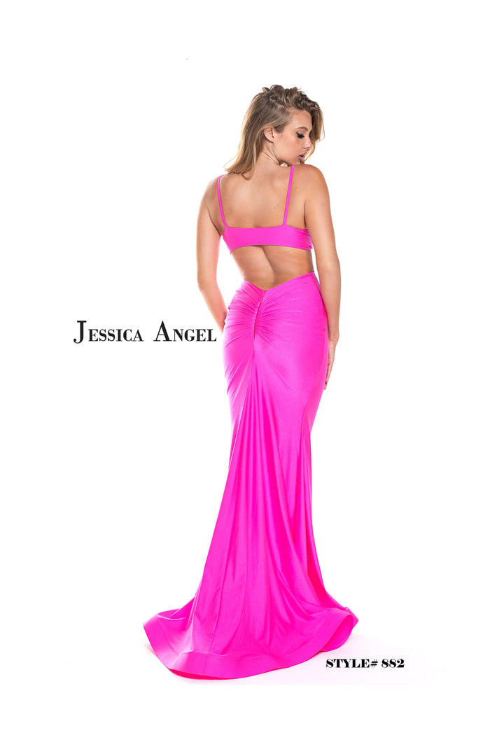 Jersey Fitted Sleeveless Gown by Jessica Angel 882