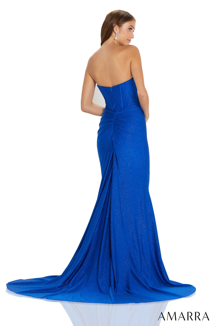 Shimmer Jersey Strapless Mermaid Dress by Amarra 88641