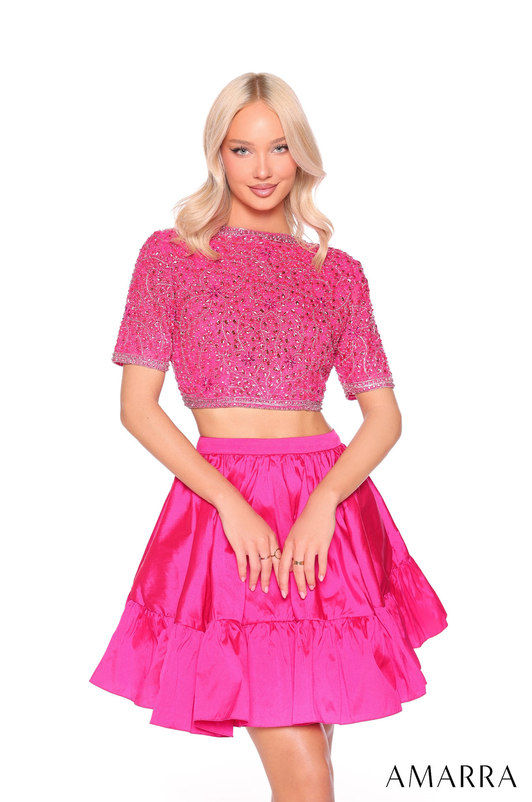 2-Piece Short Sleeve Cocktail Dress by Amarra 88902
