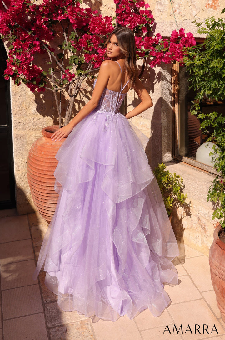 Sleeveless A-line Layered Gown by Amarra 89504