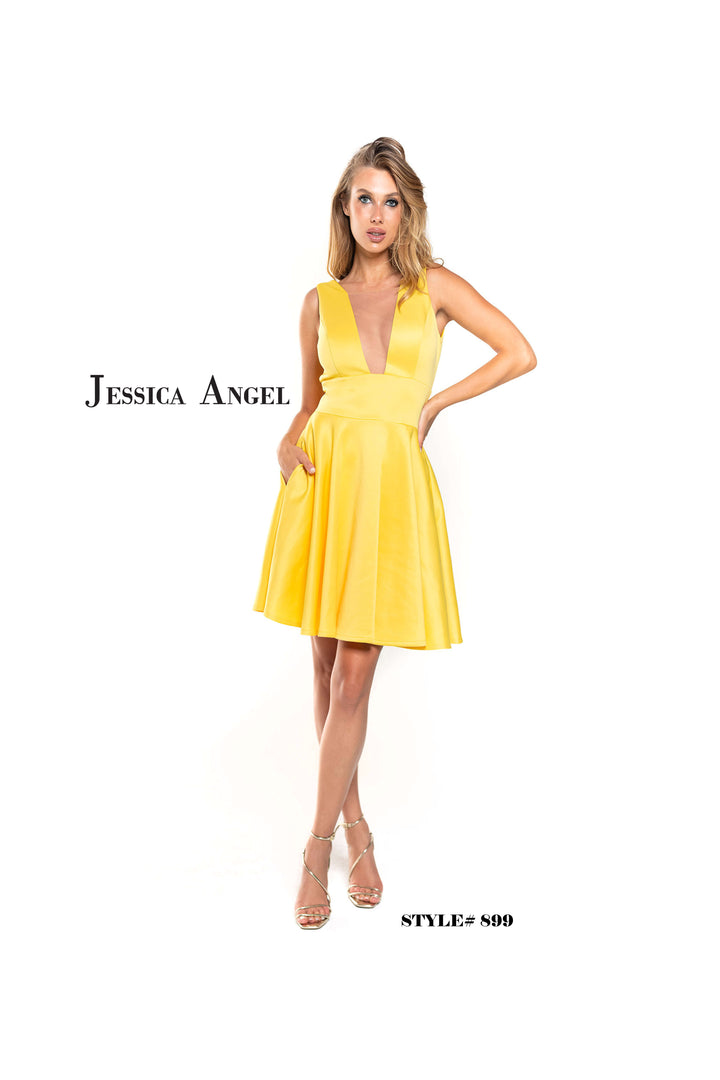Scuba Short Sleeveless Dress by Jessica Angel 899