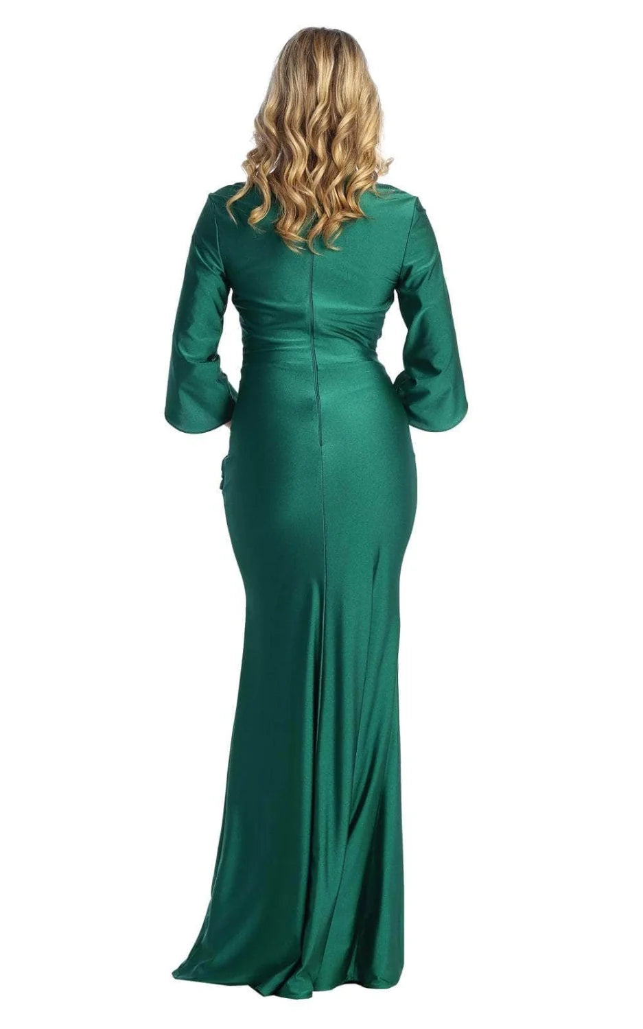 Fitted Tulip 3/4 Sleeve Gown by May Queen MQ1831
