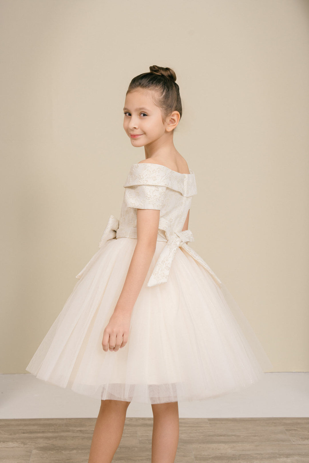 Girls Short Off Shoulder Dress by Cinderella Couture 9129