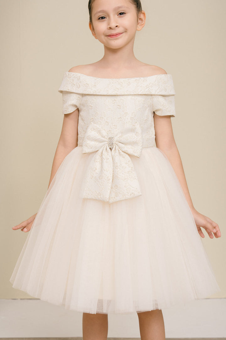 Girls Short Off Shoulder Dress by Cinderella Couture 9129