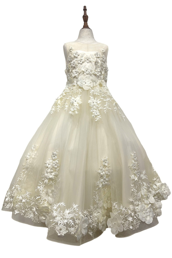 Girls Sleeveless High Low Gown by Cinderella Couture 9153