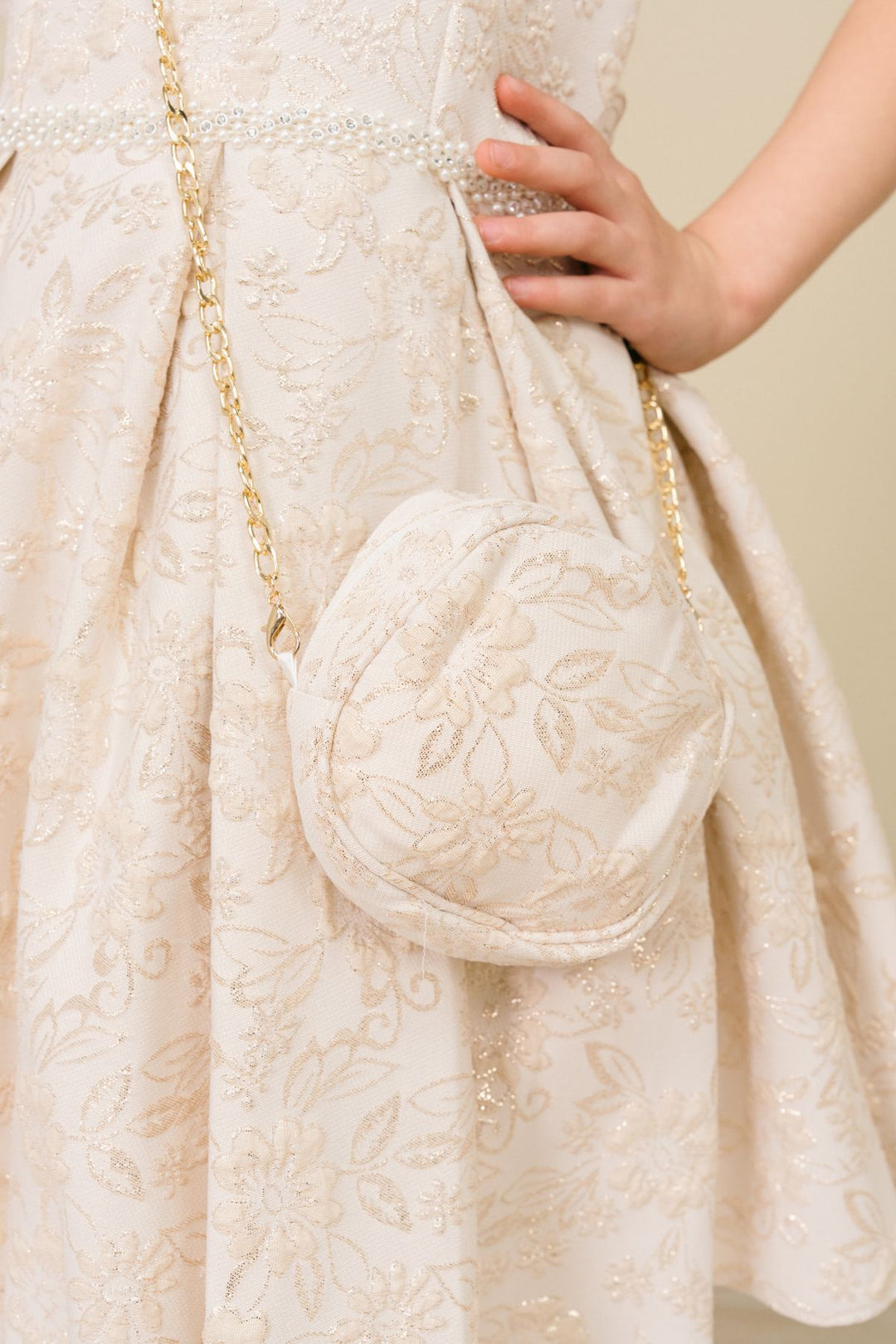 Girls Jacquard Sleeveless Dress by Cinderella Couture 9164