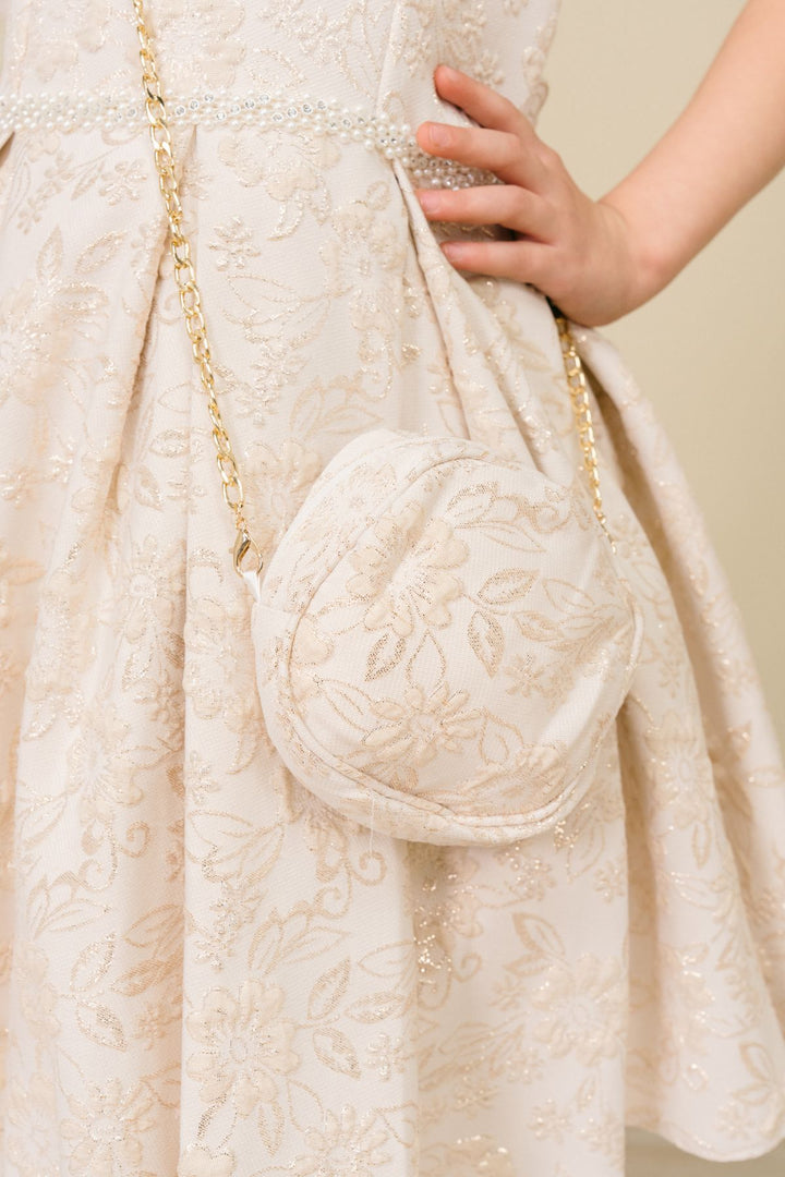 Girls Jacquard Sleeveless Dress by Cinderella Couture 9164