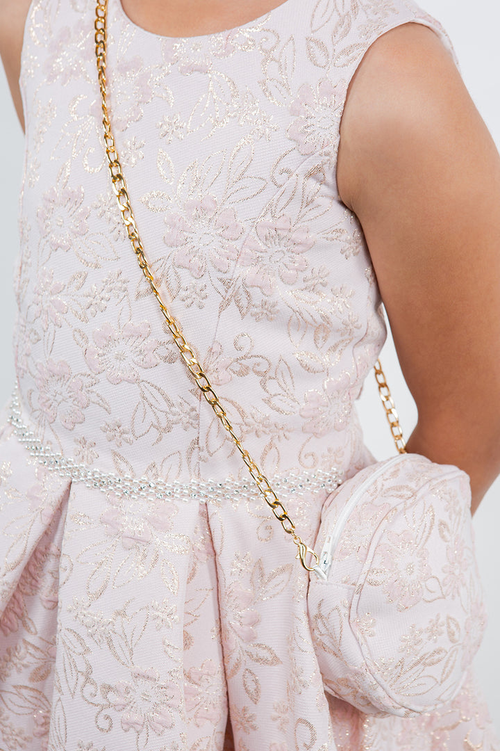 Girls Jacquard Sleeveless Dress by Cinderella Couture 9164