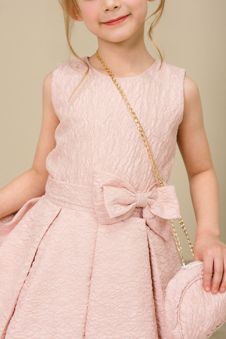 Girls Jacquard Sleeveless Dress by Cinderella Couture 9165