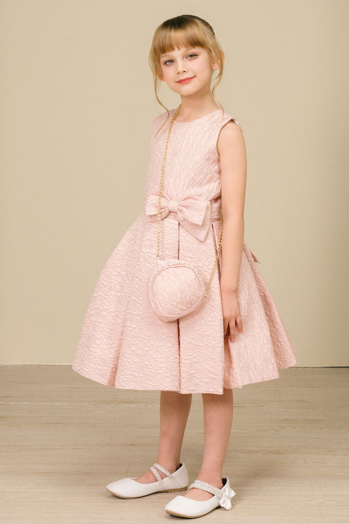 Girls Jacquard Sleeveless Dress by Cinderella Couture 9165