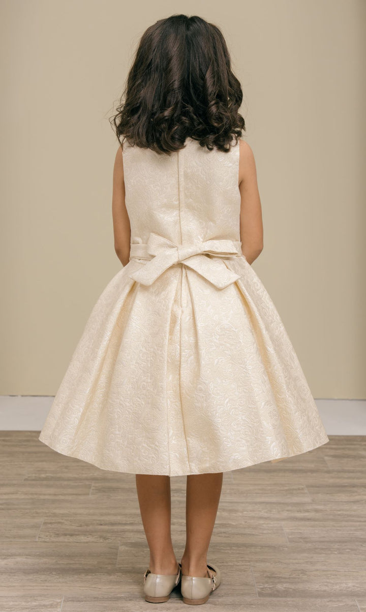 Girls Jacquard Sleeveless Dress by Cinderella Couture 9167