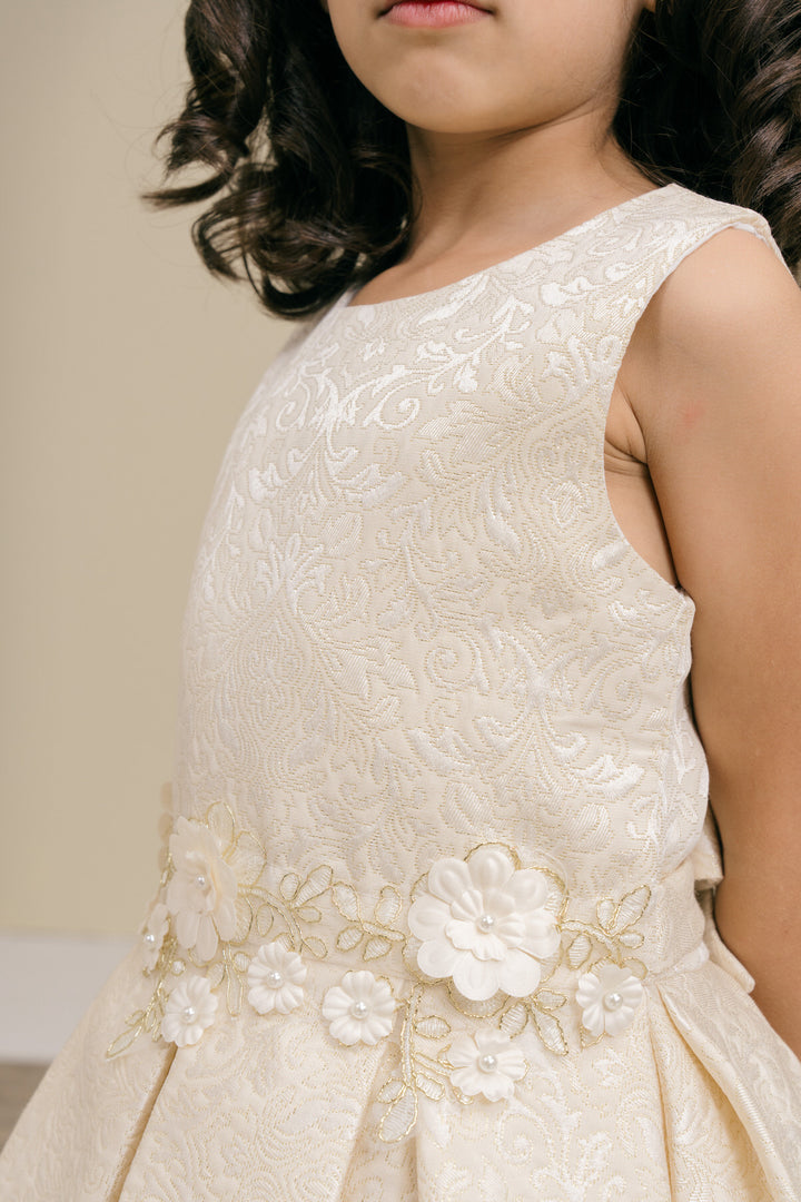 Girls Jacquard Sleeveless Dress by Cinderella Couture 9167