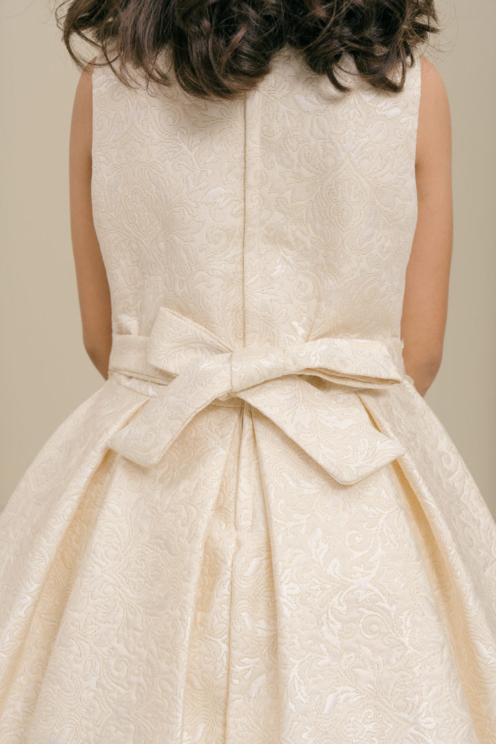Girls Jacquard Sleeveless Dress by Cinderella Couture 9167