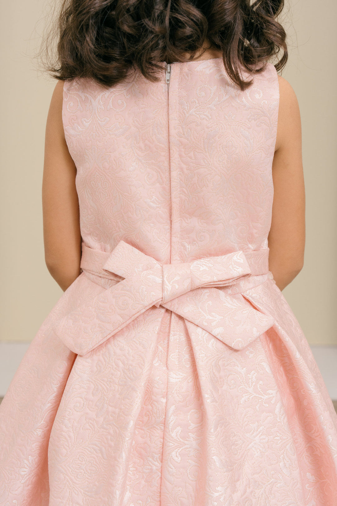 Girls Jacquard Sleeveless Dress by Cinderella Couture 9167