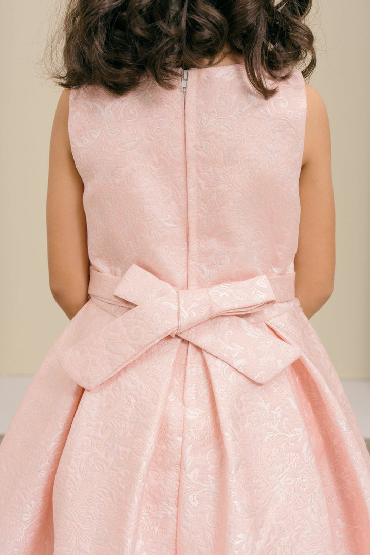 Girls Jacquard Sleeveless Dress by Cinderella Couture 9167