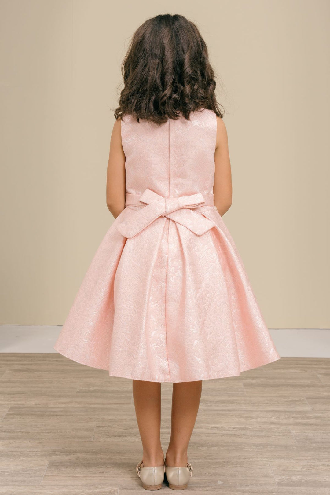 Girls Jacquard Sleeveless Dress by Cinderella Couture 9167