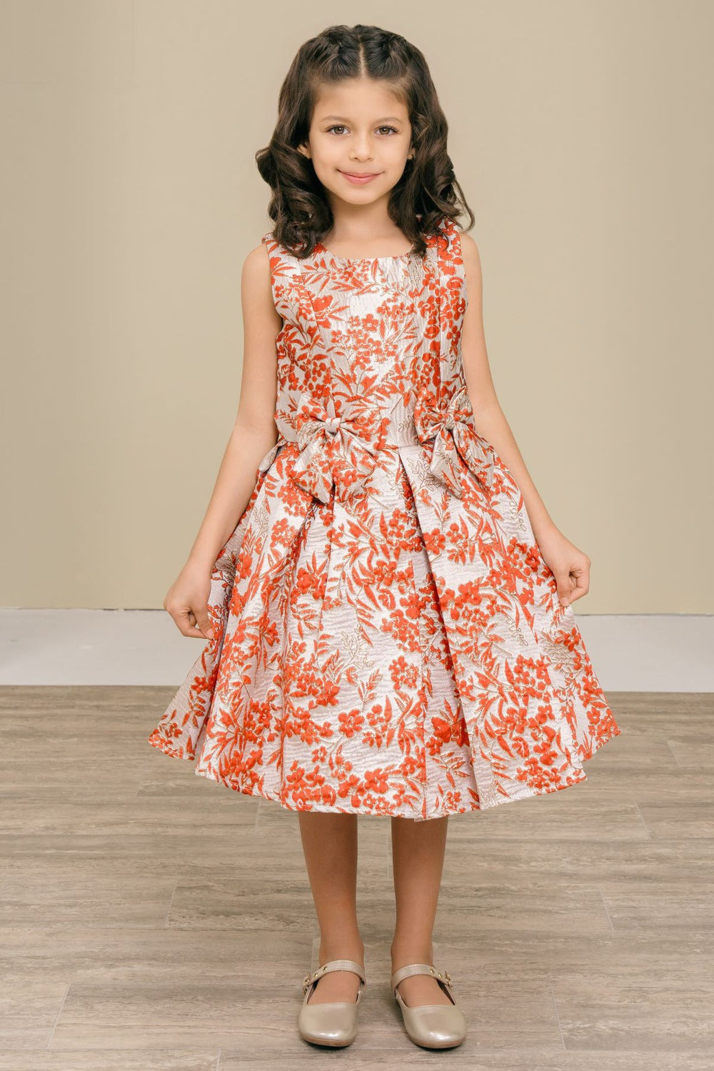 Girls Print Sleeveless Dress by Cinderella Couture 9168