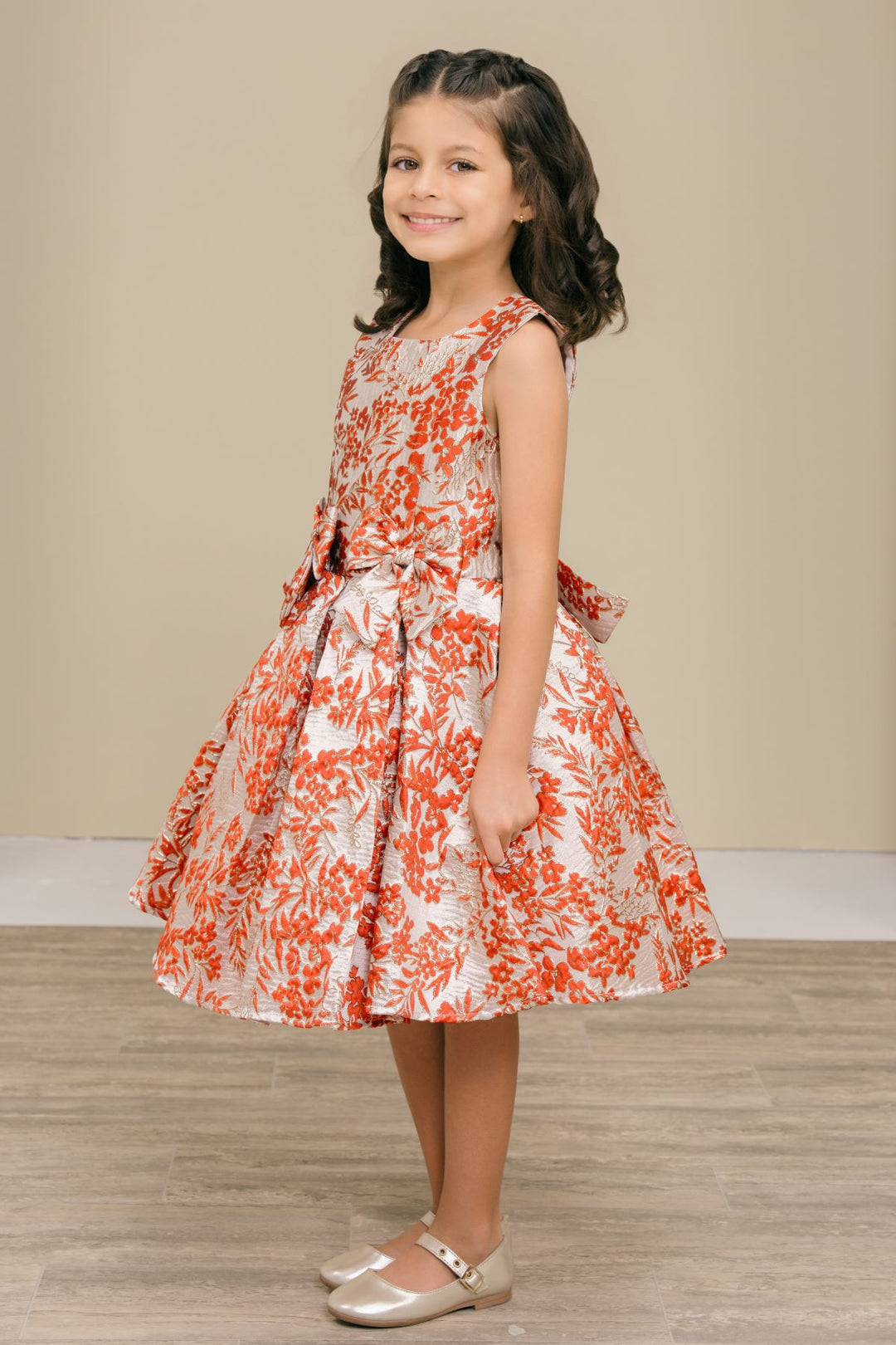 Girls Print Sleeveless Dress by Cinderella Couture 9168