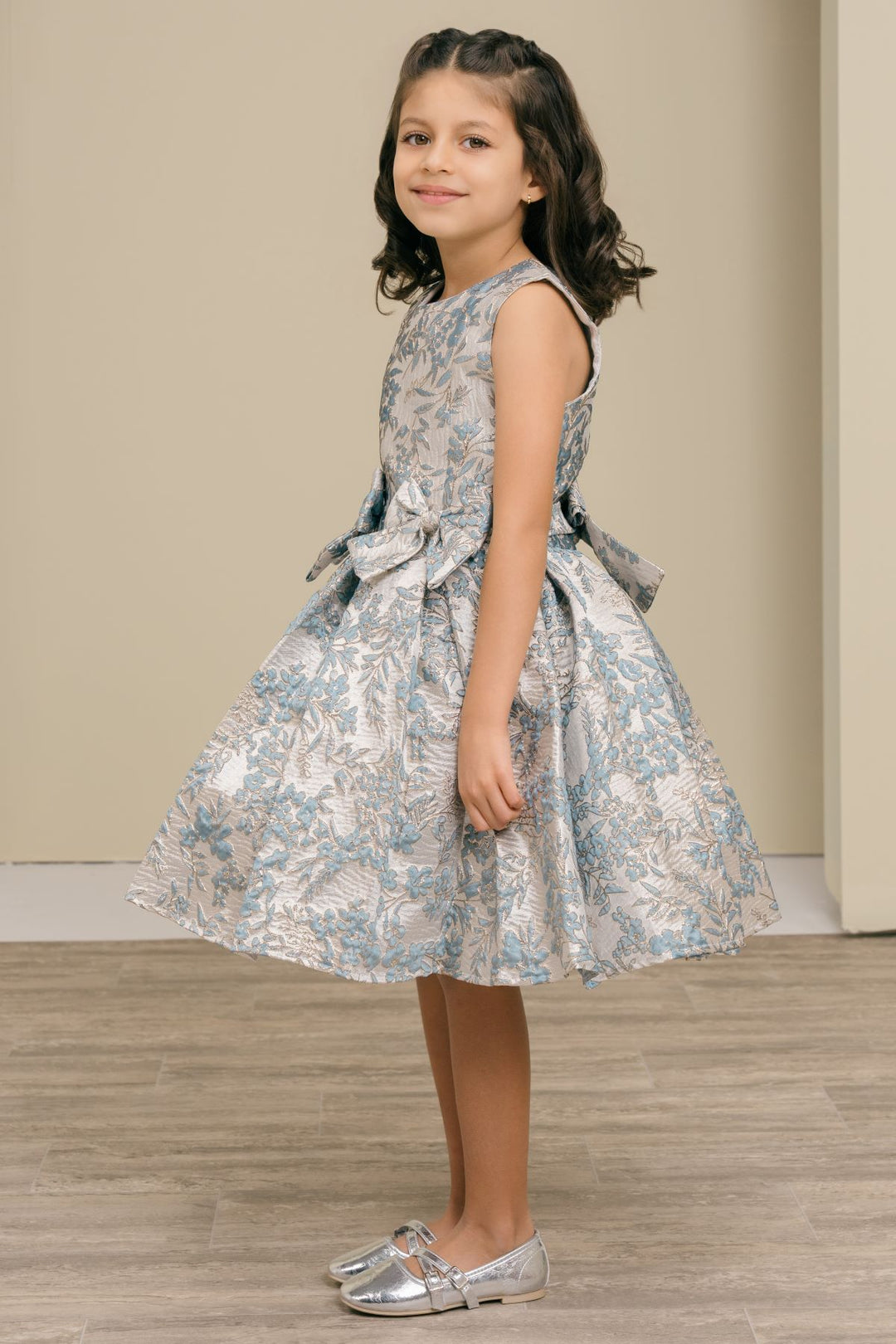 Girls Print Sleeveless Dress by Cinderella Couture 9168
