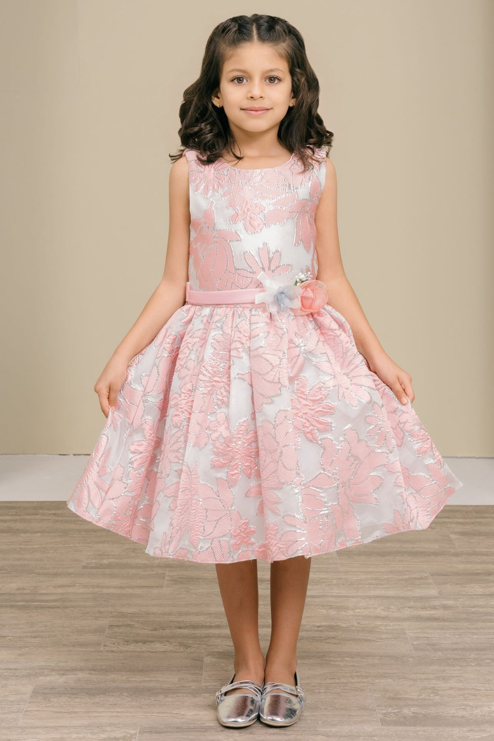 Girls Print Sleeveless Dress by Cinderella Couture 9169