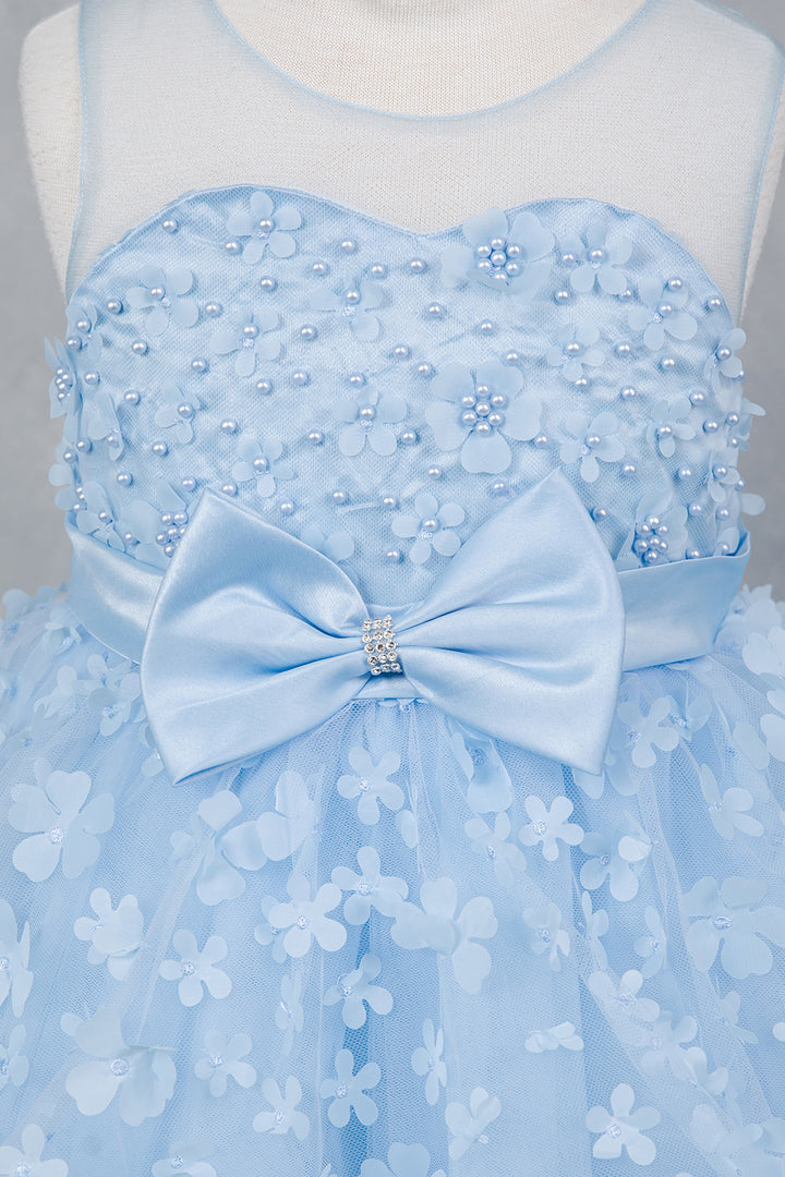 Girls 3D Floral High Low Dress by Cinderella Couture 9170