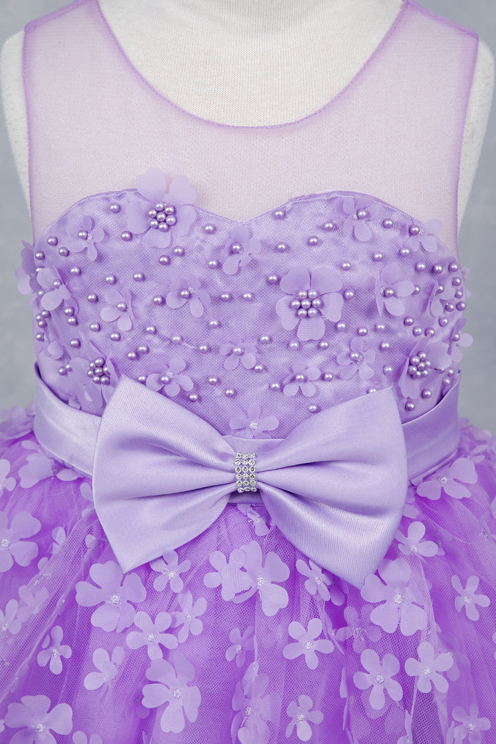 Girls 3D Floral High Low Dress by Cinderella Couture 9170