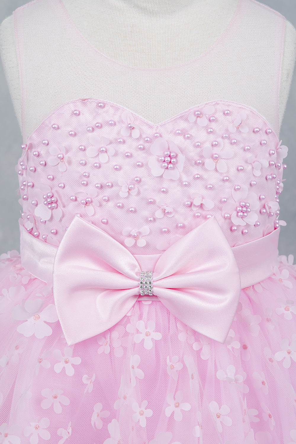 Girls 3D Floral High Low Dress by Cinderella Couture 9170